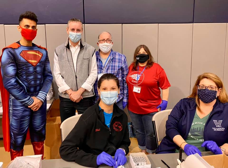 Rothholz and team vaccination clinic